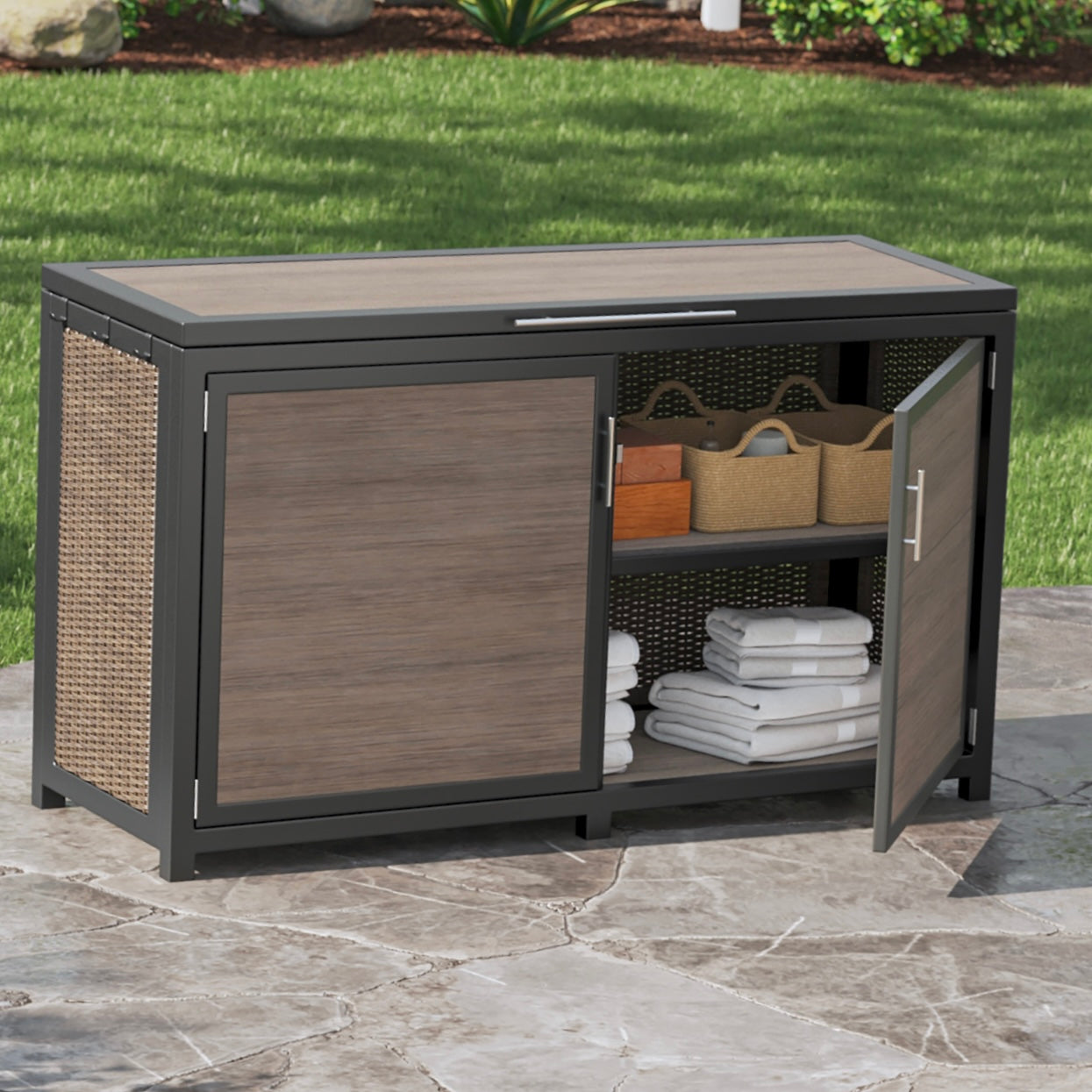 Extra large outdoor store storage box